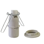 embouts lampe e14 noir blanc clip ressort lampholder cristal classique bague serrage fixations lampe