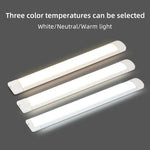 lampe led barre lumineuse blanc moderne 120cm clip interrupteur mural