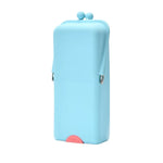 boîte maquillage réutilisable moderne gris bleu vert violet rose clips pinceaux crayons polyestère opaques