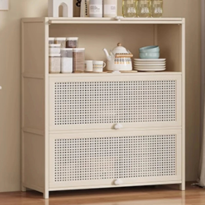 meuble moderne salon tiroirs poignées bois beige grille minimaliste 40cm 60cm 70cm 80cm