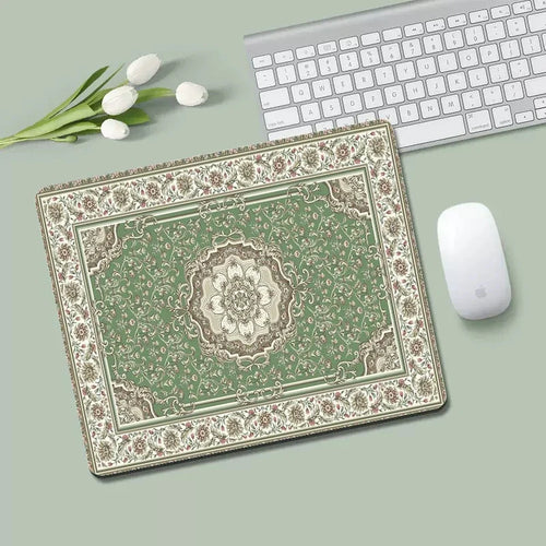 tapis souris grand motif persan vintage fleurs décoratif anti dérapant