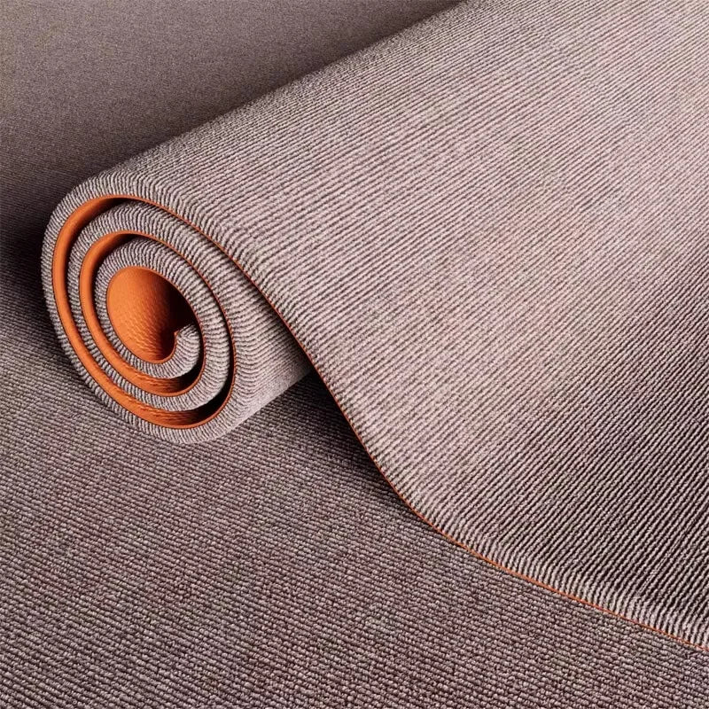 tapis sol moderne gris orange texture tissée salon chambre maison sport 60x90cm 80x120cm