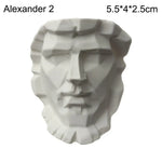 buste sculptural résine blanc détails antiques classiques décoration intérieure alexander beethoven athena chopin