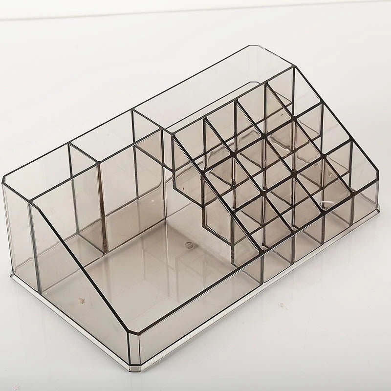 boîte maquillage transparente moderne boîte rangement simili cuir organisation coiffeuse produits cosmétiques porte maquillage