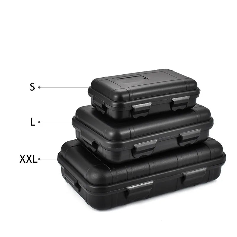 boîtes rangement survie pleine nature orange marron noir étanches flottantes outils edc pratique robuste