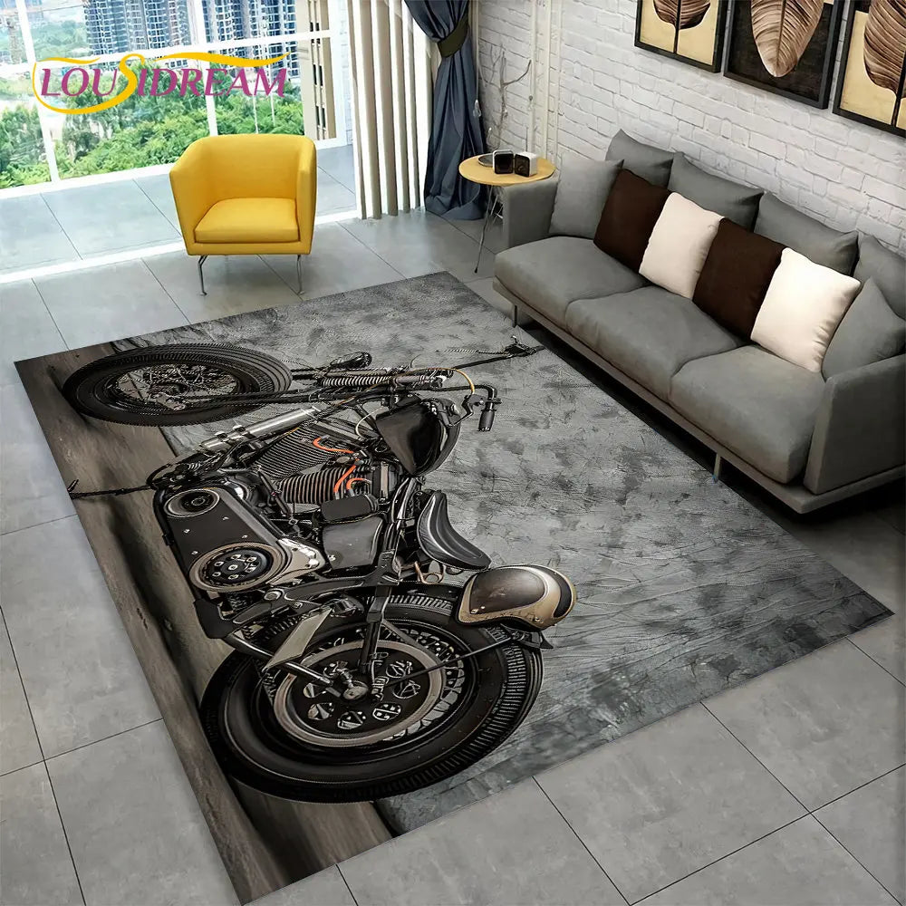 Détail texture velours cristal tapis moto