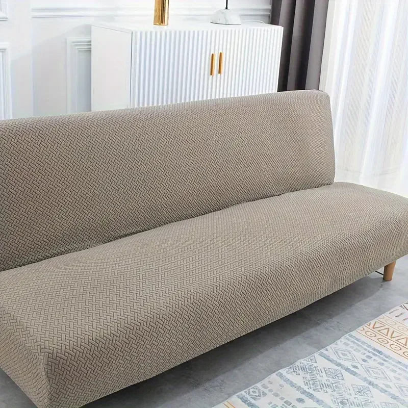 housse canapé moderne tissu géométrique extensible protection salon fauteuil gris vert rouge bleu marron