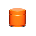 boîtes thé rondes modernes couleurs blanc rouge orange minimaliste résistantes humidité maison voyages
