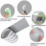 filet anti insectes adhésif gris maille fine réparation fenêtre porte pratique 5x200cm