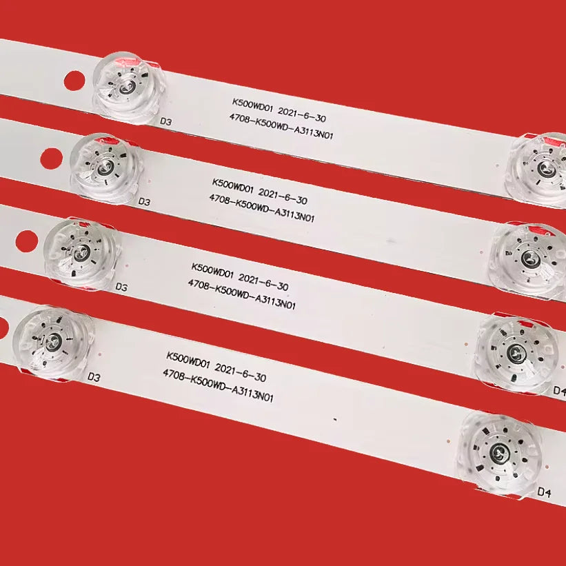 bande led transparente 900mm leds 3v moderne connecteurs