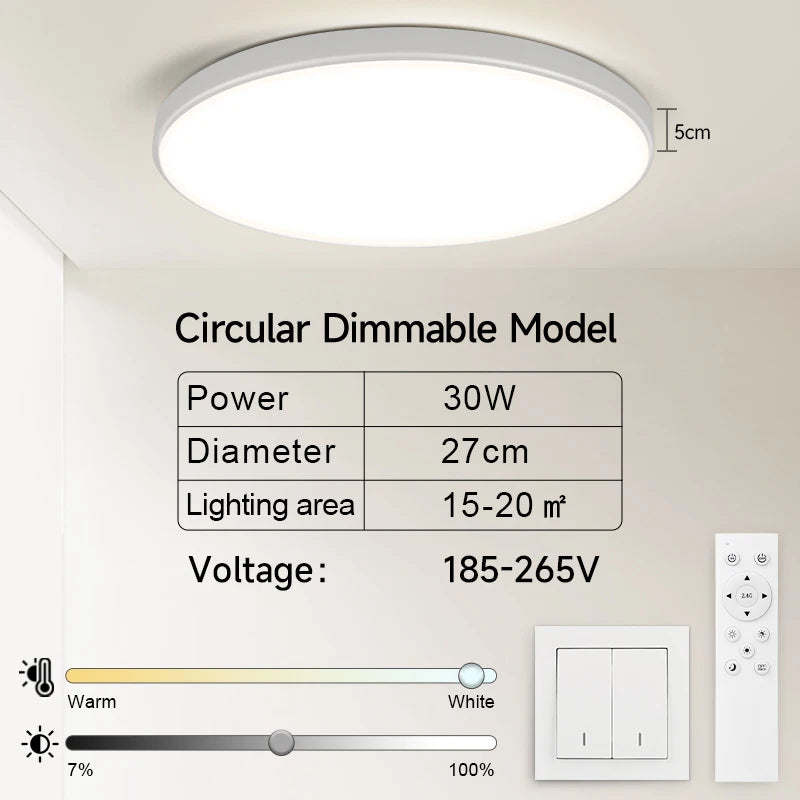 lampe led blanc moderne télécommande couleurs réglable ip44 étanche salon salle bain