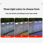 lumière solaire noire encastrée led autoadhésive extérieure jardin allée moderne