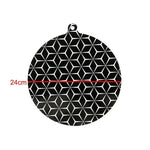 tapis protection silicone moderne noir blanc motif géométrique respectueux environnement induction kitchen countertop