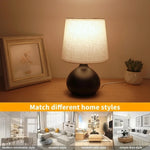 lampe chevet moderne abatjour beige motif herbe base marron stable usb rechargeable