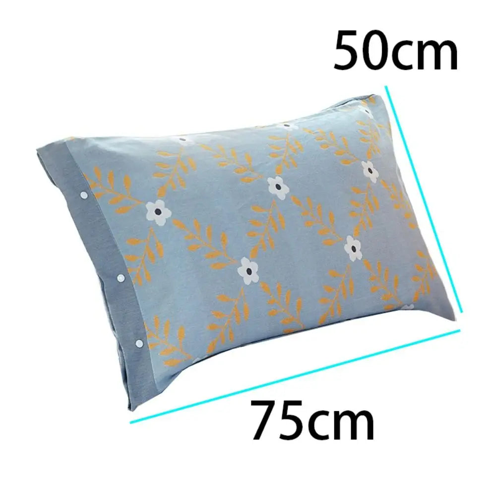 housse coussin fleur coton moderne rose vert olive bleuclair gris blanc feuille verte 50x75cm
