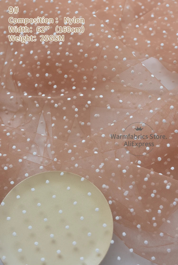 tulle rose blanches bleu vert beige translucide decoratif tissu maille