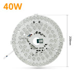 Module lumière LED intelligent blanc moderne diodes circulaire 220V RGBCW connectivité wifi gradation vocalisée