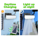 lampe solaire led blanc moderne ip65 panneau solaire réglable intensitéextérieurintérieur