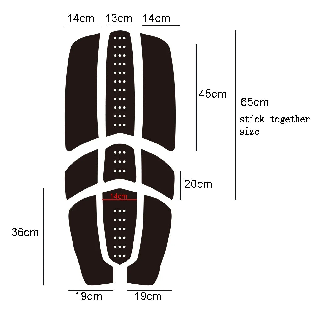 tapis traction surf antidérapants adhésifs noir bleu rouge moderne plein air surfing paddleboard