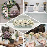 bouquets artificiels roses hydrangeas violettes roses blanches classiques décoration intérieure mariage anniversaire baby shower