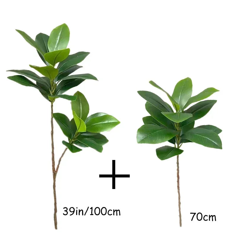 Plante artificielle ficus grande feuilles vert moderne décoration extérieure intérieure 100cm 150cm