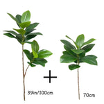 Plante artificielle ficus grande feuilles vert moderne décoration extérieure intérieure 100cm 150cm