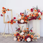 décoration événement florale mariage arches guirlandes vases feuilles épis blé