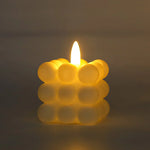 bougies led blanches modernes bougies decoratives geometriques chambre salon mariage