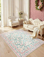 tapis floral motif vintage classique polypropylène polyester salon chambre maison