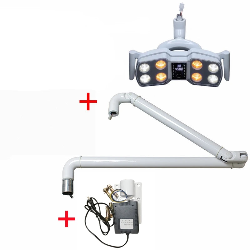 lampe moderne blanc fixée tringle corps base métal