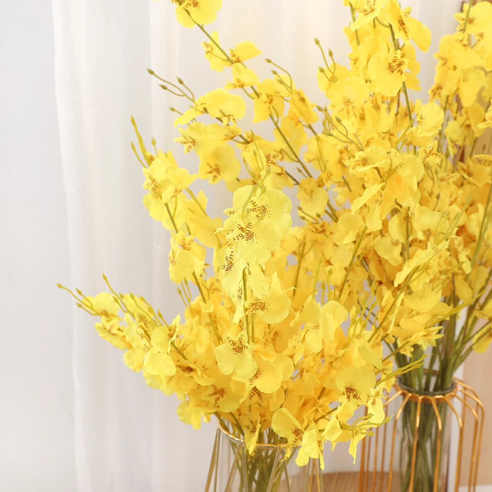 Fleur artificielle cerisier jaune pour mariage