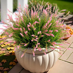 plantes artificielles rouge vert violet fleurs cônes feuilles modernes extérieur intérieur décoration maison chambre