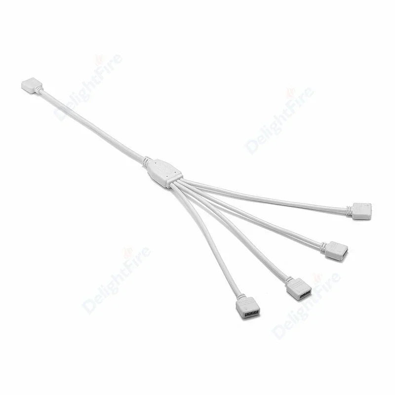 câble extension rgb led prise femelle broches blanc flexible moderne