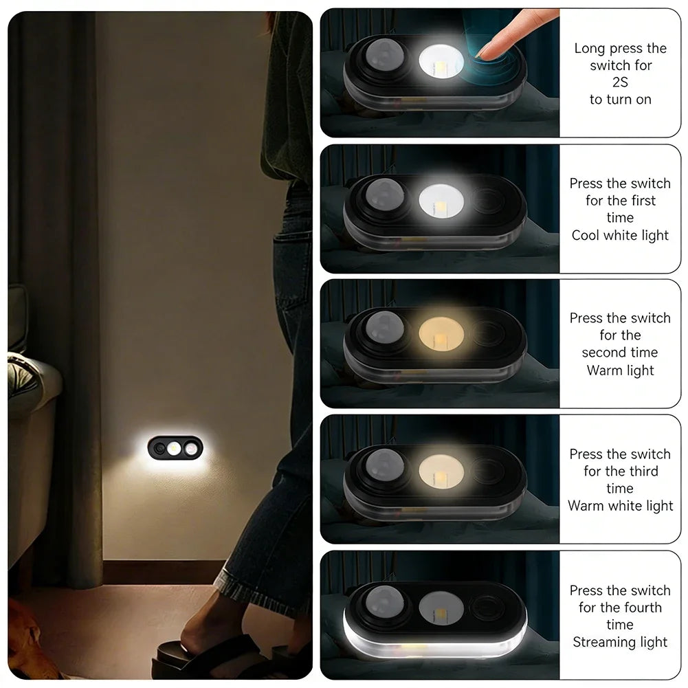 lampe sol rechargeable allumage automatique noir blanche moderne chambre salon couloir