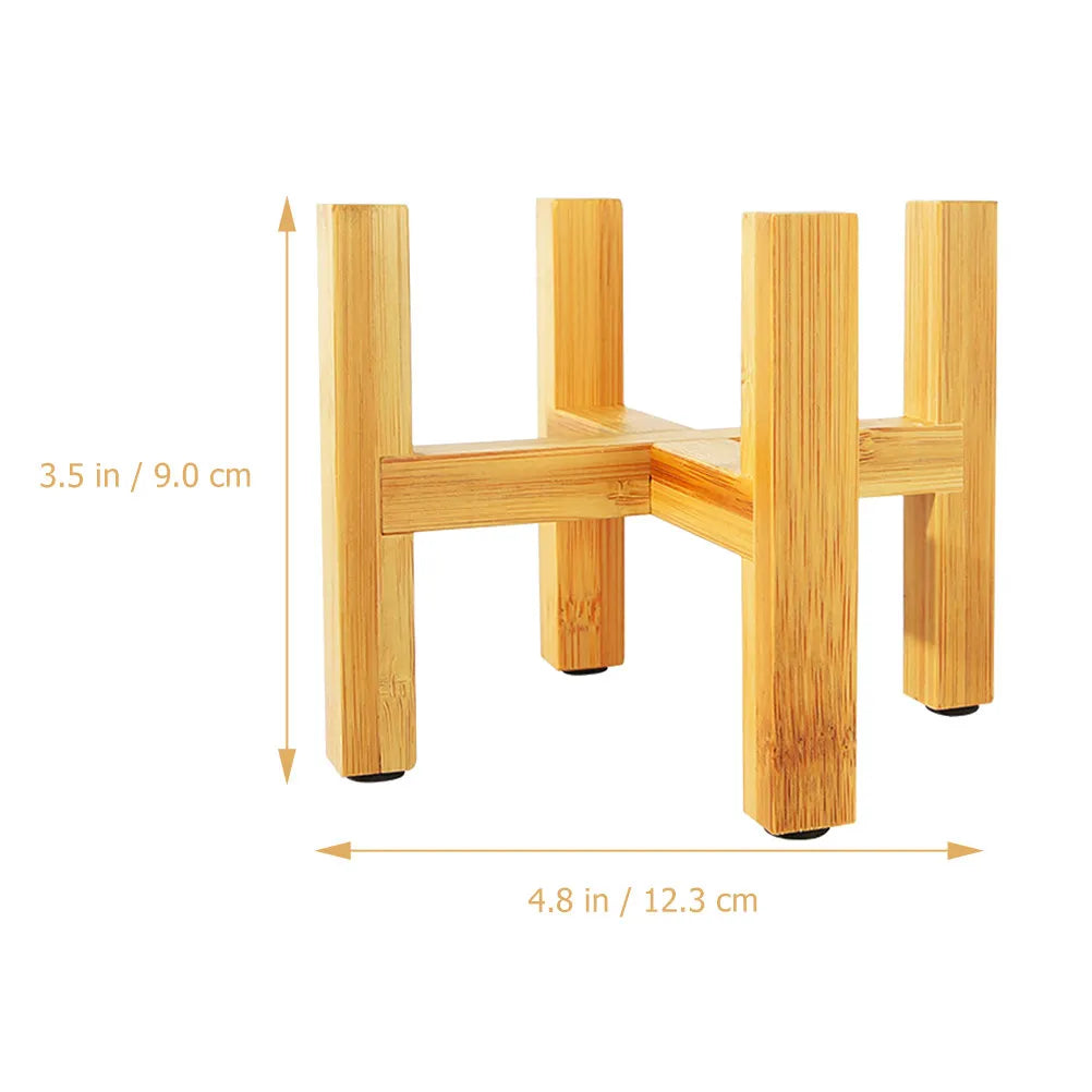 support plante bois naturel moderne lisse rangement intérieur pot fleur décoration élégante durable assemblage