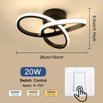 luminaire led blanc noir moderne abstrait surface éclairage quotidien couleurs interrupteur led driver