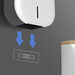 distributeur papier toilette moderne blanc gris vis fixe minimaliste chambre bain commercial