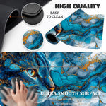 tapis souris caoutchouc antidérapant bleu marbré moderne 30cm 60cm 30cm 80cm 40cm 90cm