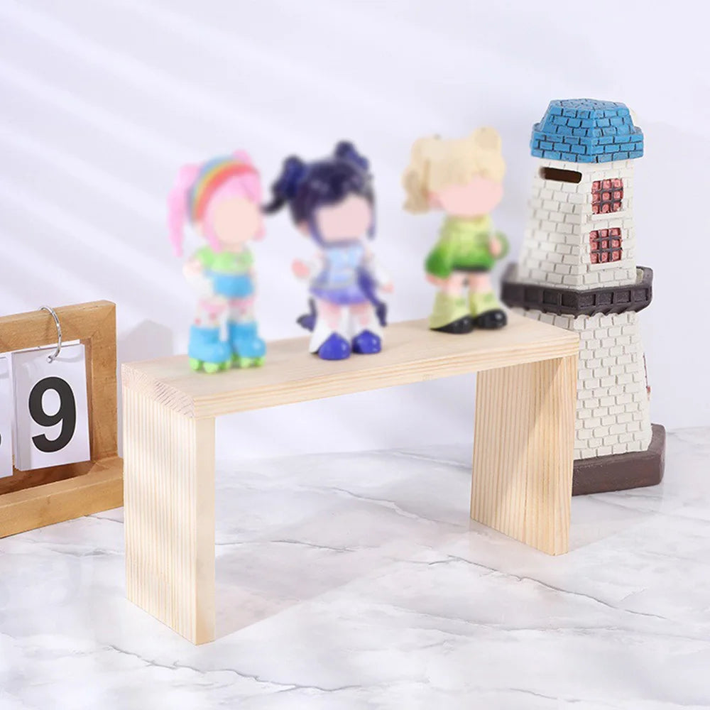 présentoir bois support figurine poupée parfum boîte aveugle cupcakes bijoux organisation écologique multifonctionnel salon