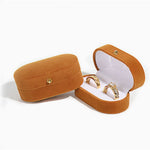 boîtes alliances velours rouge gris bleu vert mariages boutons dorés classiques portables rangement bijoux