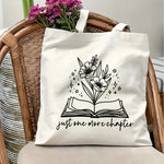 sac main toile motif floral lettre moderne blanc usage quotidien voyage étudiant enseignant