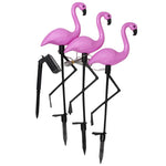 lumière solaire flamant rose moderne oiseau artificiel rose brillant extérieur décoration jardin