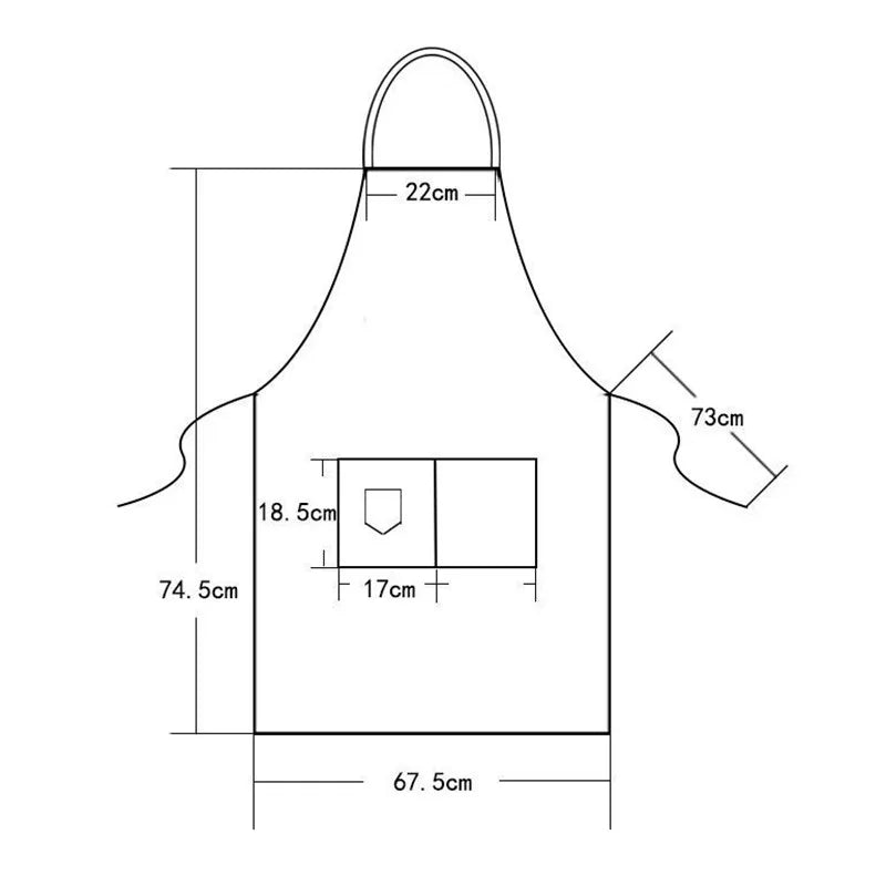 tablier coton noir uni classique épingle poche avant scieholm scissors