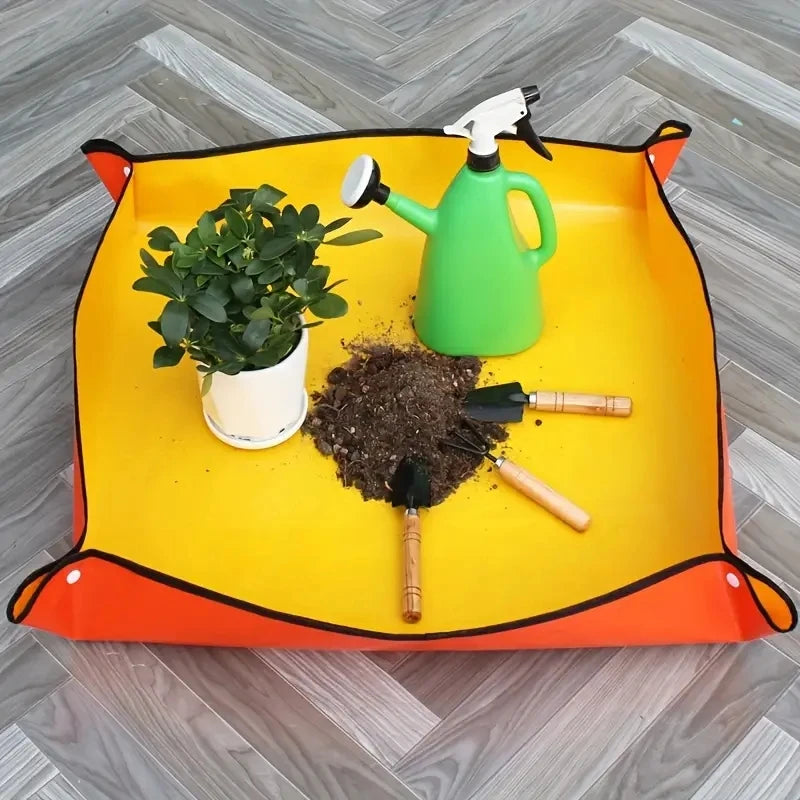 tapis jardinage vert moderne tissé outils plante pot 100cm 100cm