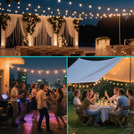 guirlandes lumineuses solaires modes éclairage télécommande étanches patio jardin balcon