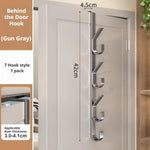 porte sacs mural blanc adhésif griffes moderne minimaliste PVC