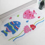 tapis bain antidérapant transparent poissons oiseaux motifs animaux moderne salle bain pvc bulles adhésif