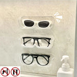 rangement lunettes adhésif transparent moderne boîte pièce PVC respectueux environnement