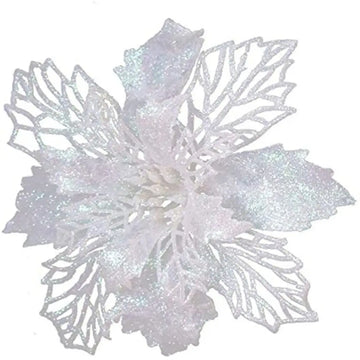 décoration sapin noël fleur artificielle paillettes multicolore ornament festif arbre noël