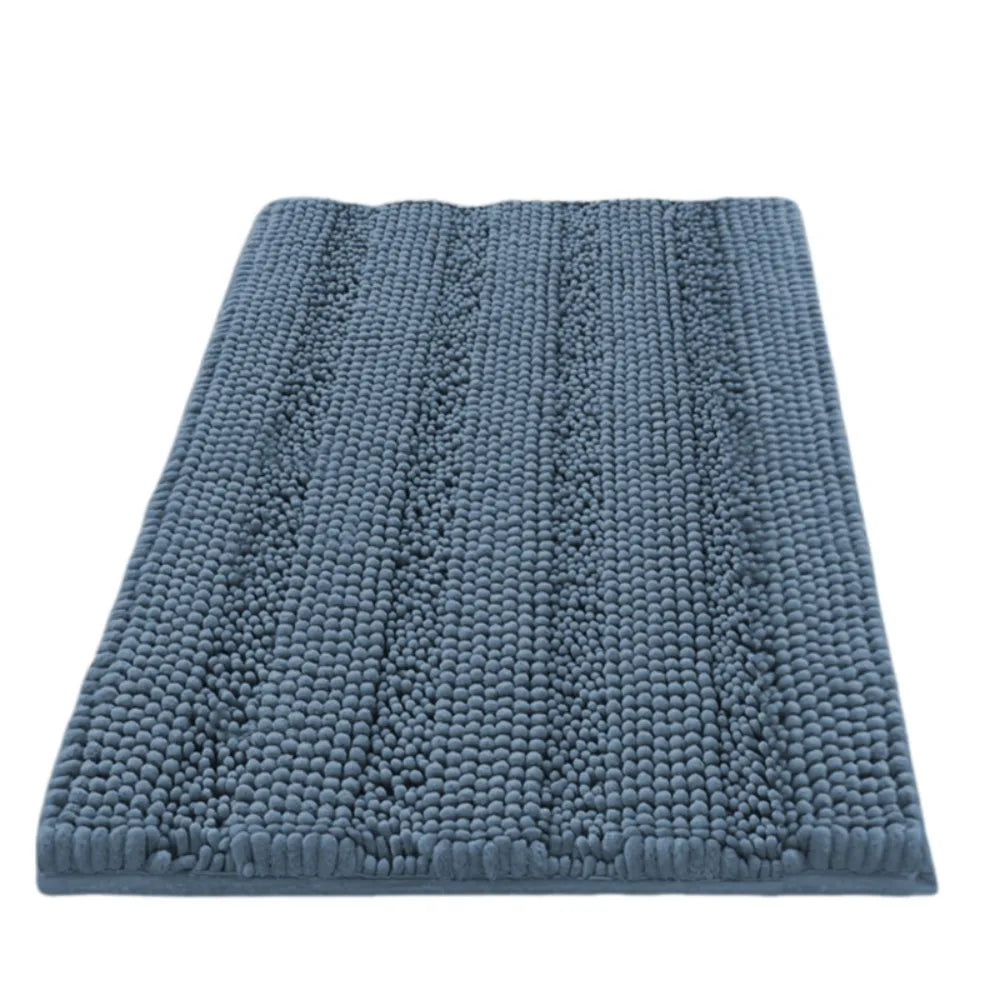 tapis bain antidérapant moderne tissu boules relief beige vert clair gris